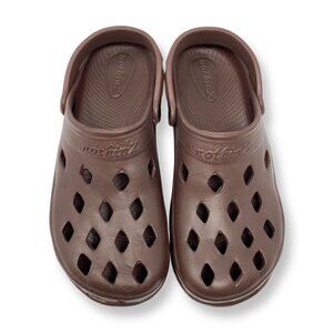 Nothinz Men's Vented Eva Clogs With Swivel Strap. Brown. Size 13